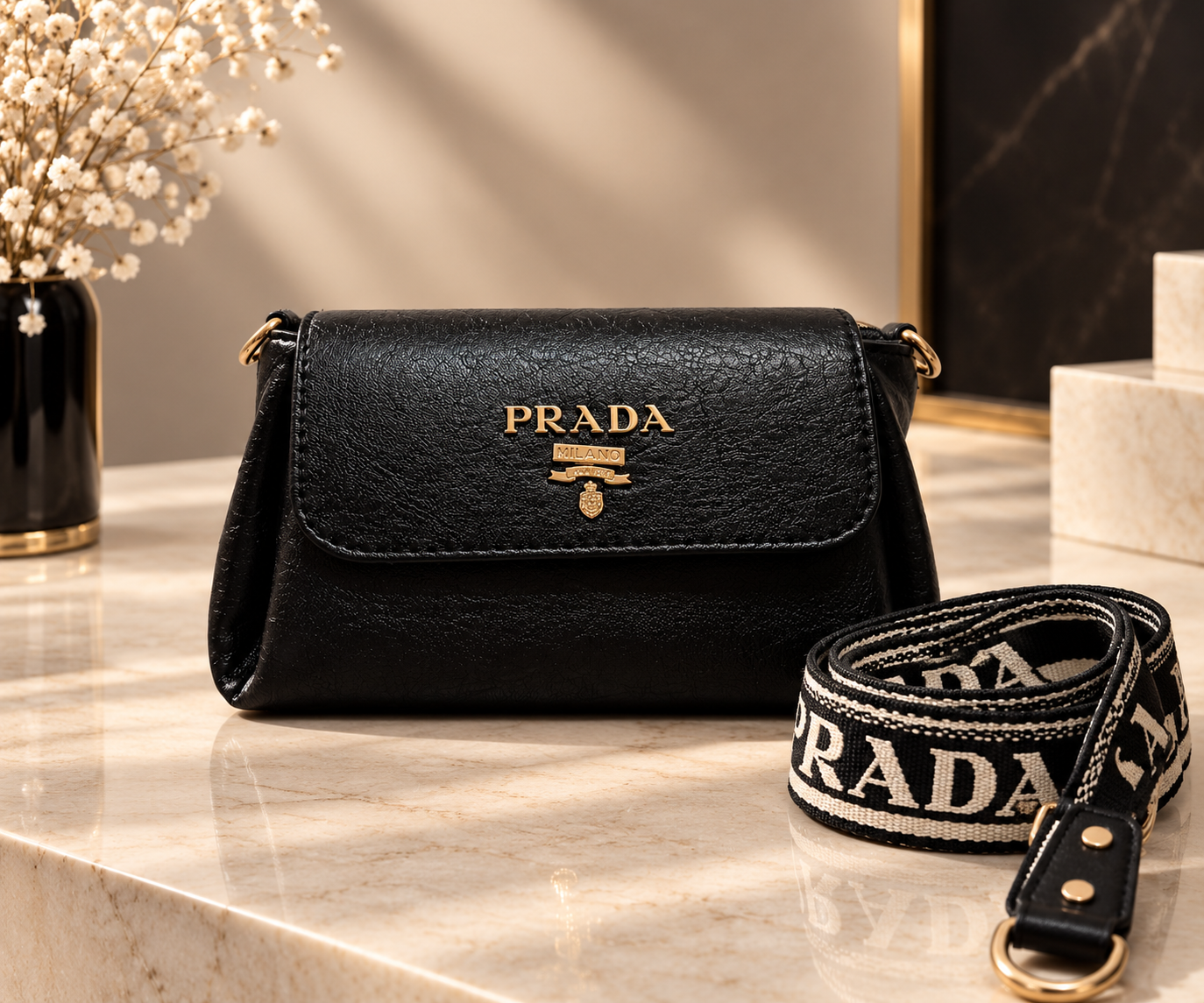 کیف دوشی زنانه PRADA