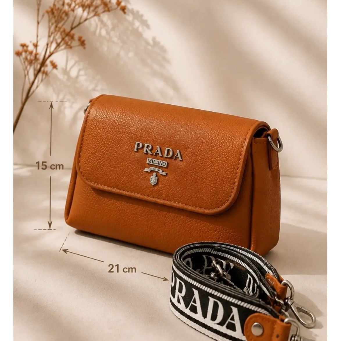 کیف دوشی زنانه مدل PRADA