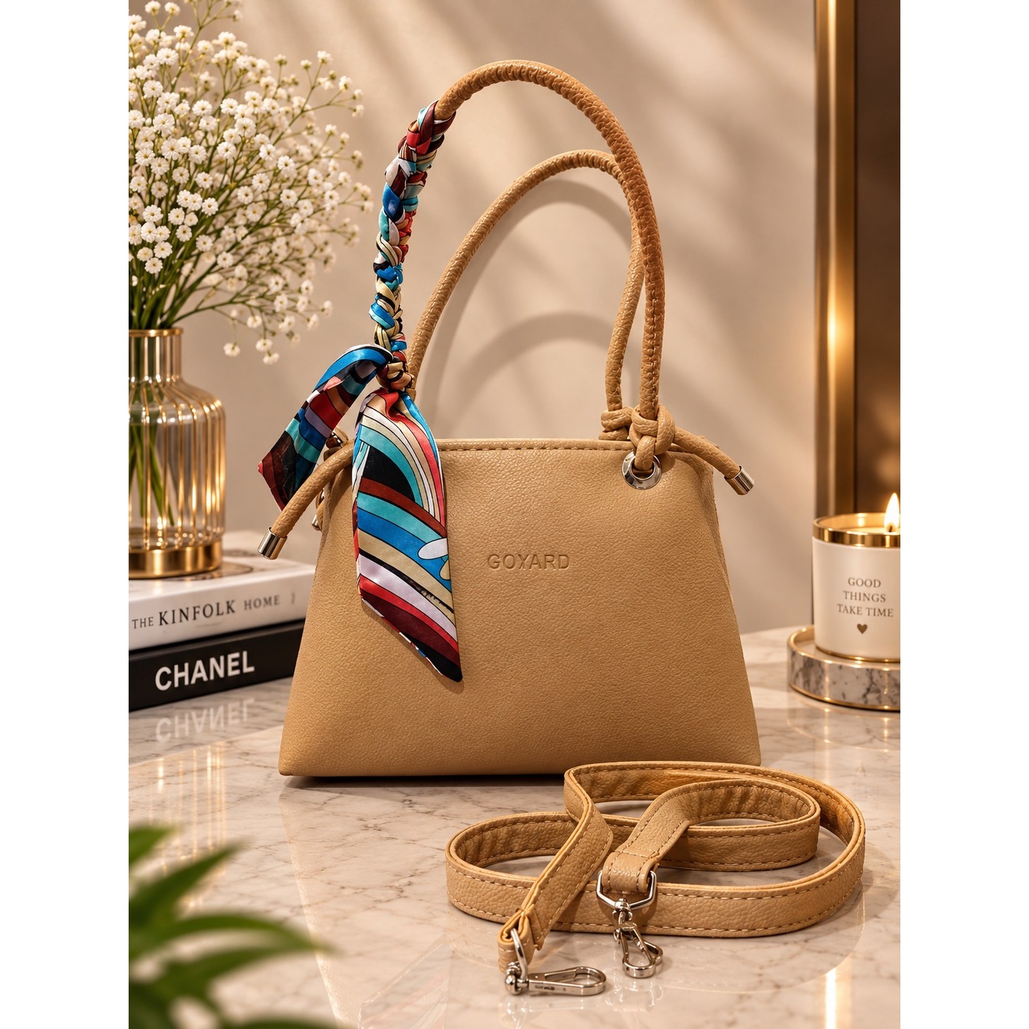 کیف دخترانه رینگی با دسته طنابی